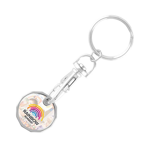 Full Colour Trolley Coin Keychain